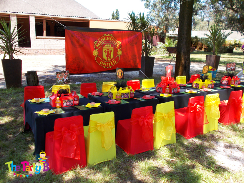 Manchester  united themed party  cape town The Party  B 
