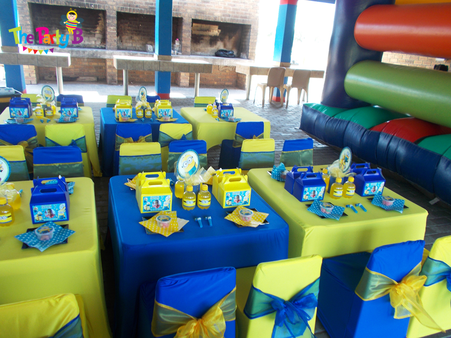 Minions themed party  cape  town  The Party  B Kids party  