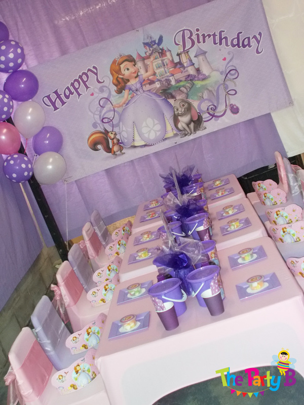Sofia The First Themed Party Cape Town The Party B Kids Party