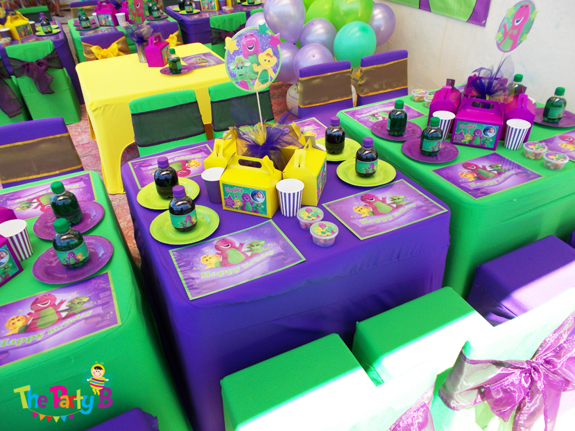 Barney Themed Party Cape Town The Party B Kids Party Set Ups And Decor Hire Cape Town
