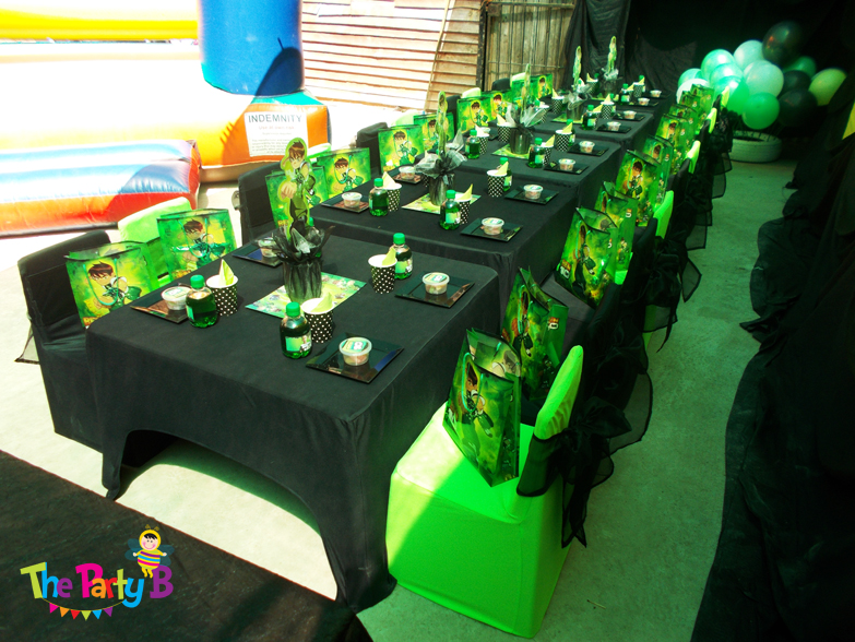 Ben10 themed party cape town - The Party B | Kids party set-ups and ...